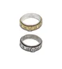 Digital roterande ring 925 Sterling Silver Niche Design Högkvalitetsstruktur Män och kvinnor Par Trendiga Fashion Jewelry9368266