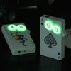Gear Poker Iatable Green Fire Windproof Lighter Creative Playing Card Metal Lighter