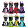 Cute Apron Retro Black Polka Dot Ruffle Side Vintage Cooking Aprons with Pockets for Women Girls 240429