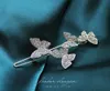 New style Rhinestone Butterfly hairpin headdress inlaid with diamond flash drill one word bangs broken hair side clip1556312