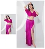 Stage Draag Belly Dance Oefen kleding Diamant Tassels Inspiration Light Luxury Group Performance