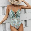 Swimwear pour femmes Nouveaux maillots de bain sexy un morceau de maillot de bain patchworks femmes monokini bodySuit push up se maillot de bain patchwork mail de bain de bains