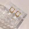 Brincos de argola Tarnis a água de jóias grátis de jóias de aço inoxidável anel de água doce com água doce Pérola para mulher