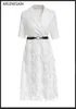 Robes de fête Arlenesain Custom 2024 Fashion Elegant Elegant White et Black Splendide Feathers Women Robe