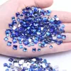 4 mm 10000pcs en acrylique Rhinestone Square Shape Flatback Facette Terre de plusieurs couleurs Robe DIY Art Diamond Decorative 240426