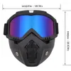 Caps à vélo modulaires masque de terrain tactique de terrain de terrain détachable de moto hors route détachable Goggle