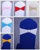 Spandex Elastic Wedding Chair Cover Bands Bands d'anniversaire de mariage Fête de mariage Chaise élastique Buckle Sash Decoration 17 Couleurs disponibles DBC9554437