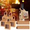 Enveloppe cadeau 25pcs Boîte de bouteille de vin en papier kraft