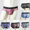 Onderbroek Fashion Mens Briefs Underwear Sexy shorts Adembouten Bulge Pouch Comfortabele knickers lage taille mannen