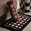 Tapijten schattige suikerboon pok stip bed tapijt tapijt woonkamer bank slaapkamer vloer mat water absorberend niet -slip flocking en