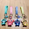 Keychain de voiture d'anime mignon poupée clés clés mignonnes clés mignon pendante sac de dessin animé pendentif portefeuille