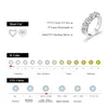 Clusterringen Attagems S925 Sterling Sliver Moissanite voor vrouwen D VVS1 4 mm hartvorm diamantbescherming Luxe fijne sieraden
