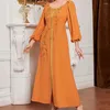 Ethnische Kleidung Eid Mubarak Marokkanische Abendpartykleid Diamanten für Frauen Abaya Ramadan Kaftan Dubai Luxuskleider Islam Türkei Robe