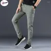 Pantalon masculin Pulabo marque masculine masculin mens affaires pantalons masculins classiques mi-poids en ligne droite de mode pantalon respiratoire