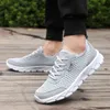 Casual schoenen heren jurk sneaker heren zomer lichtgewicht ademend mesh draaiende veter sokken voor maat 13