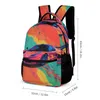 Rugzak gepassioneerde sportwagen neo fauvism cover art streetwear backpacks student college grote schooltassen ontwerper rucksack