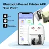 EST mini Portable Thermal Printer Wireless Bluetooth Android iOS Printers 2 Color Impresora Termica Maker Machine med PAPE 240417