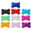 Dog Collars 10 Pcs 38mm Pet Tags For Dogs Id Tag Bone Shape Double Sided Cat Name Phone Number (10 Colors)