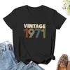 Dames Polos Vintage 1971 - 47e verjaardag T -shirt strakke shirts voor vrouwen T -shirt Witte jurk sexy