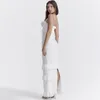 Casual jurken Suninheart Hoge kwaliteit Zomer bruiloft Gastjurk vrouwen 2024 Witte gelegenheid Wear Maxi French Style avond Verjaardagsfeestje