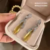 Création de boucles d'oreilles en citrine pour femmes 925 Silver Needle Luxury Stud Oreau de boucle de joaillerie Fine Jewelry Party Party 240422