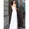 Casual Dresses White Suspender Chiffon Dress Women's Long Ankle Length Slim Fit With Bottom Layer Beach Sexy Summer Slimming