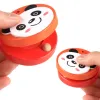 Blokkeert kinderen Cartoon houten castanets muziekinstrumenten baby clapper handvat muziekinstrumenten speelgoed educatief speelgoed voor kinderen