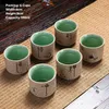 Tazze da tè da 6 pezzi tazze da caffè in ceramica espresso espresso giapponese tazza di porcellana ciotola pomeridiano tazze da tè all'ingrosso