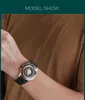 Creative Cool Dial Montres pour hommes Quartz Watch Sports Design Ball magnétique noir Band de bracelet en acier inoxydable Mentilles Horaires 240422