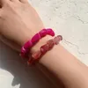 Braccialetti acrilici della moda per donne per donne ragazze belle gioielli colorati lunghezza regolabile