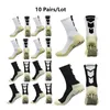 10 par/Partia Anti Slip Football Women Outdoor Sports Grip Football Football Yoga Socks 2024 240425