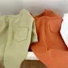 Köpek Giyim Yeşil Cep Pet Pet T-Shirt Yaz Giysileri Teddy Bichon Düz Renk Yelek Pomeranian Kaniş Gündelik İki Bacak