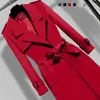 Damesgeulcoats 2024 Spring Wind Breaker mode vrije tijd overjas vrouwelijke retro jassen en losse jas zijn Korea