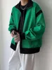 Męskie swetry zamek błyskawiczne sweter męski czarny polo kardigan zielony odzież zip-up 90s vintage moda 2024 trend elegancki koreański jesień