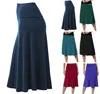 Jupes pour femmes plus taille solide léger flare midi tirette de fermeture jupe des vêtements pour femmes tendance 2024 faldas para mujeres