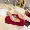 Designer de luxe de qualité supérieure Vlogo Sandales Valentine Valentine V Talons Sandale Sandale Miller Chaussures en cuir Fashion Femmes Rivet 56767