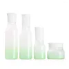 Bouteilles de rangement bouteille en verre d'emballage cosmétique de 120 ml avec toner stopper / crème / capuchon 4oz