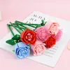 Flores decorativas Creative Romantic Romantic Bouquet Block Block Flower Blocks Rose Blocks Decoração de casa Assemble Toy Kids Girl Gifts