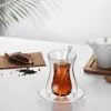 Mokken 150 ml moderne dubbele glazen mok met schotel en lepel huishouden transparante beker espresso set