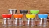 Veelkleurige hand crank zwarte peper grinders keukengerei glazen grinder shake fles zout container kruiden pot jar mills wh00163921773