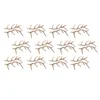 Fleurs décoratives Antlers Crafts Deer Faux Horns Christmas Reindeer Fake Antler Mini Horn Plastic Tree Ornement Party Supplies