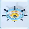 Luzes de teto Mediterrâneo Cartoon Light Children's Led Led Rudder Creative Baby Eye Protection Lamp Energing Ecalando