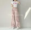 Calça feminina Mulheres Y2K Streetwear Taque de gravata borbole