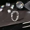 Clusterringen Attagems S925 Sterling Sliver Moissanite voor vrouwen D VVS1 4 mm hartvorm diamantbescherming Luxe fijne sieraden