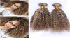 Kinky Curly 8613 Biondo misto marrone colore biondo colore vergine Malaysian Human Hair Bundle 3pcs Highgight Mix Piano Colore Human Hair W9257546