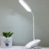 Table Lamps Reading Light Office Desk Lamp Rechargeable For Home Night Aesthetic USB Study