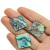 Charms 2pcs 27 mm natürliche Abalone -Schale Square Slice Exquisit für Schmuck Making DIY Elegantes Halskettenarmbandzubehör machen