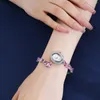 Bangle Eyer Trendy Shining CZ Zircon Ovale Shape Watch for Women Elegant Casual Princess Style Design Luxury Design Bijoux Cadeaux