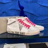 Sneakers dorés de qualité supérieure Designer hommes femmes chaussures décontractées superstar chaussures sales noirs blanc rose verte étoile étoiles femmes masculines des chaussures