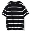 Herren-T-Shirts HISTREX 50 Color Herren Striped T-Shirt 100% Baumwolle Sommer Vintage Crewneck Y2K extra großes T-Shirt Top Tee Womens 200Gl2405